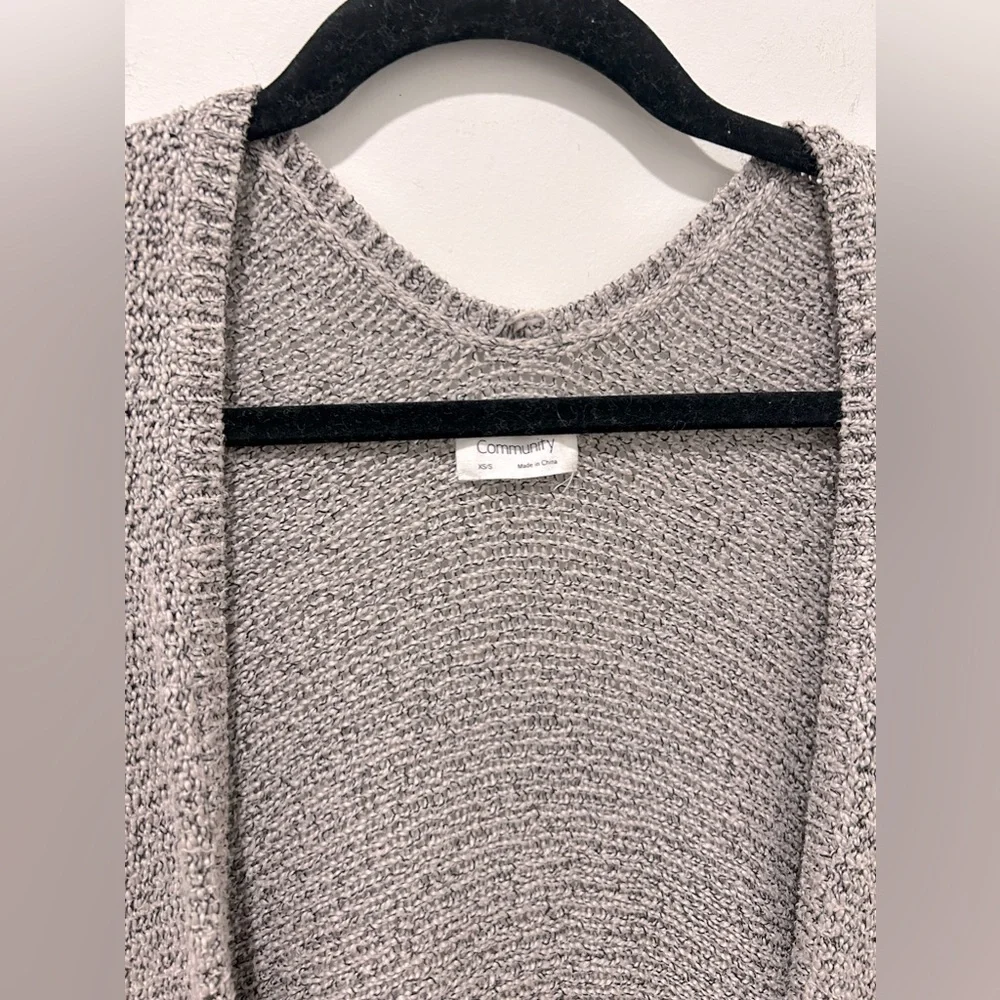 Aritzia Community Iconic Cape Oversized Cotton Blend Knitted Cardigan size XS/S - Picture 3 of 8